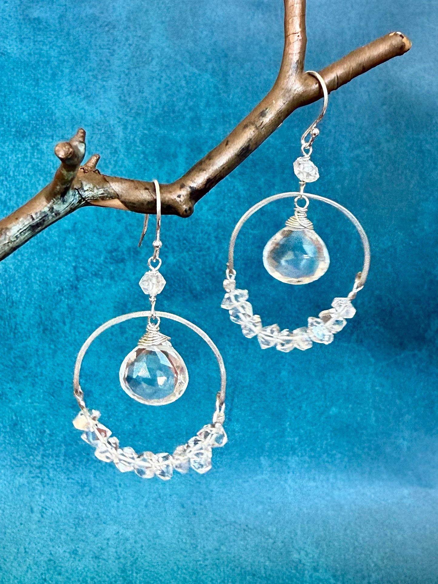 Twinkle Twinkle Hoops in Sterling Silver