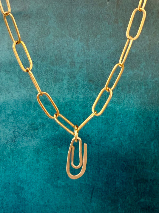 Luxe 14k Goldfill Paperclip Necklace
