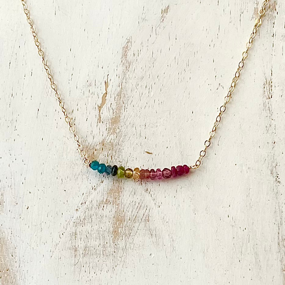 Gemstone Spectrum Necklace