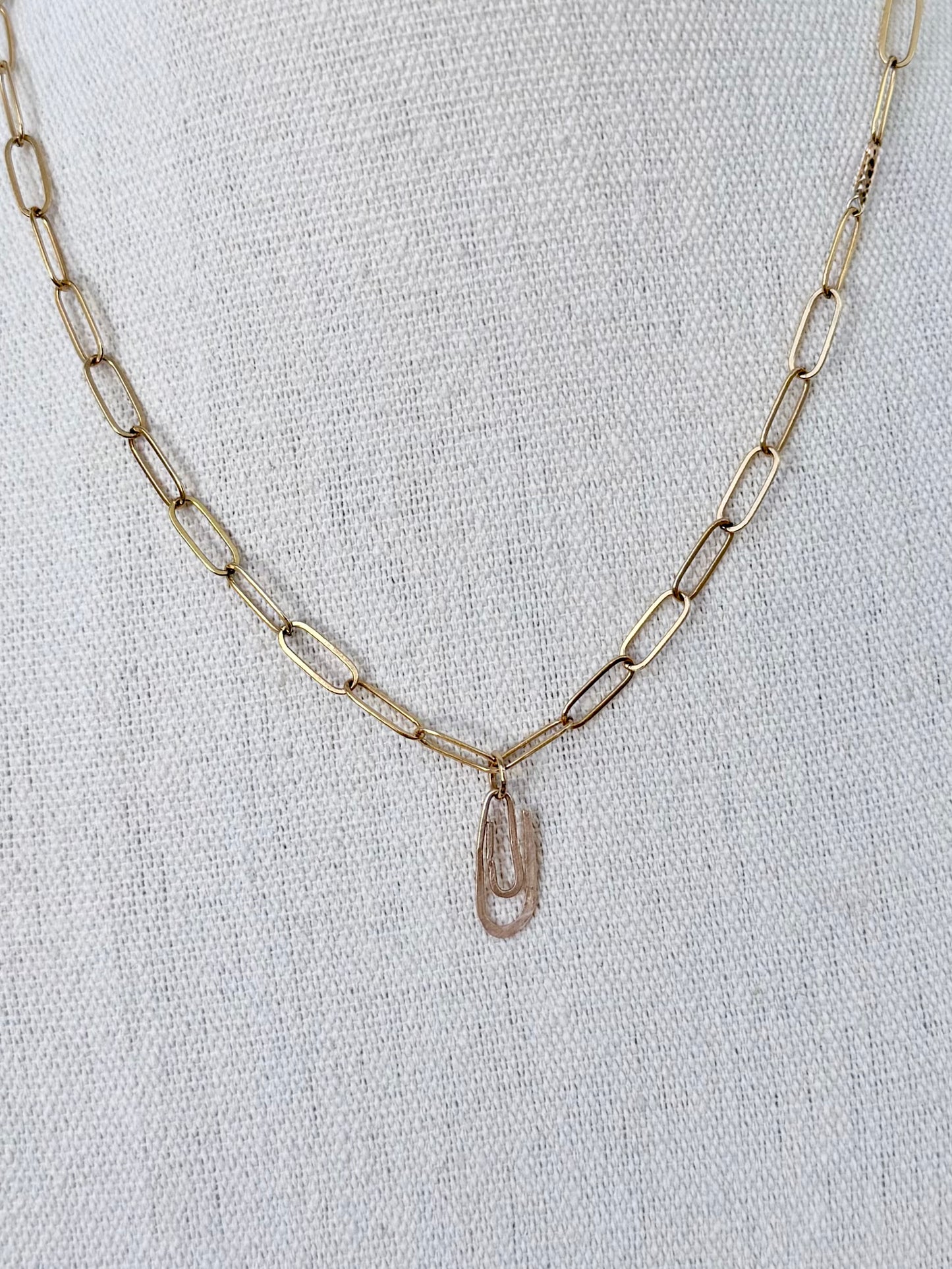 Luxe 14k Goldfill Paperclip Necklace