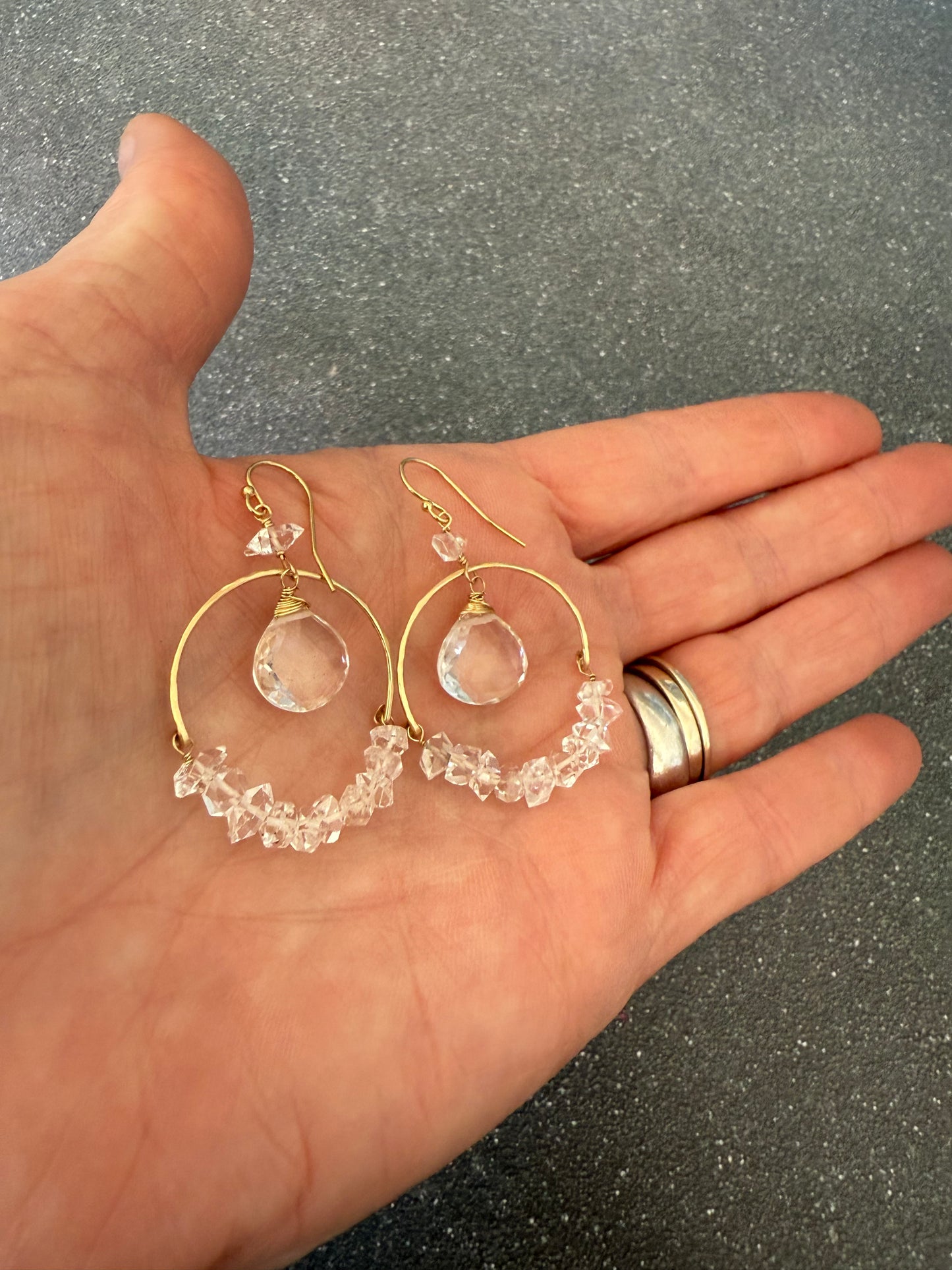 Twinkle Twinkle Hoops in Gold