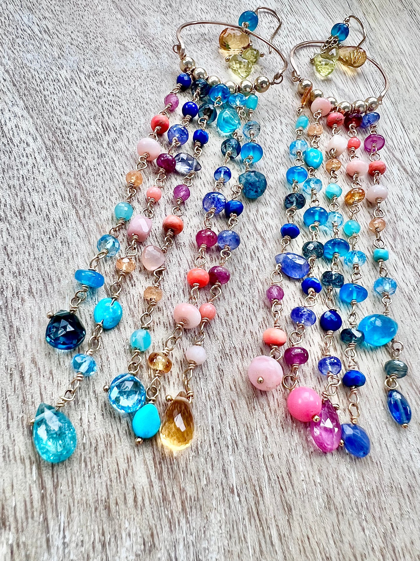 Key West Sunset Duster Chandelier Earrings