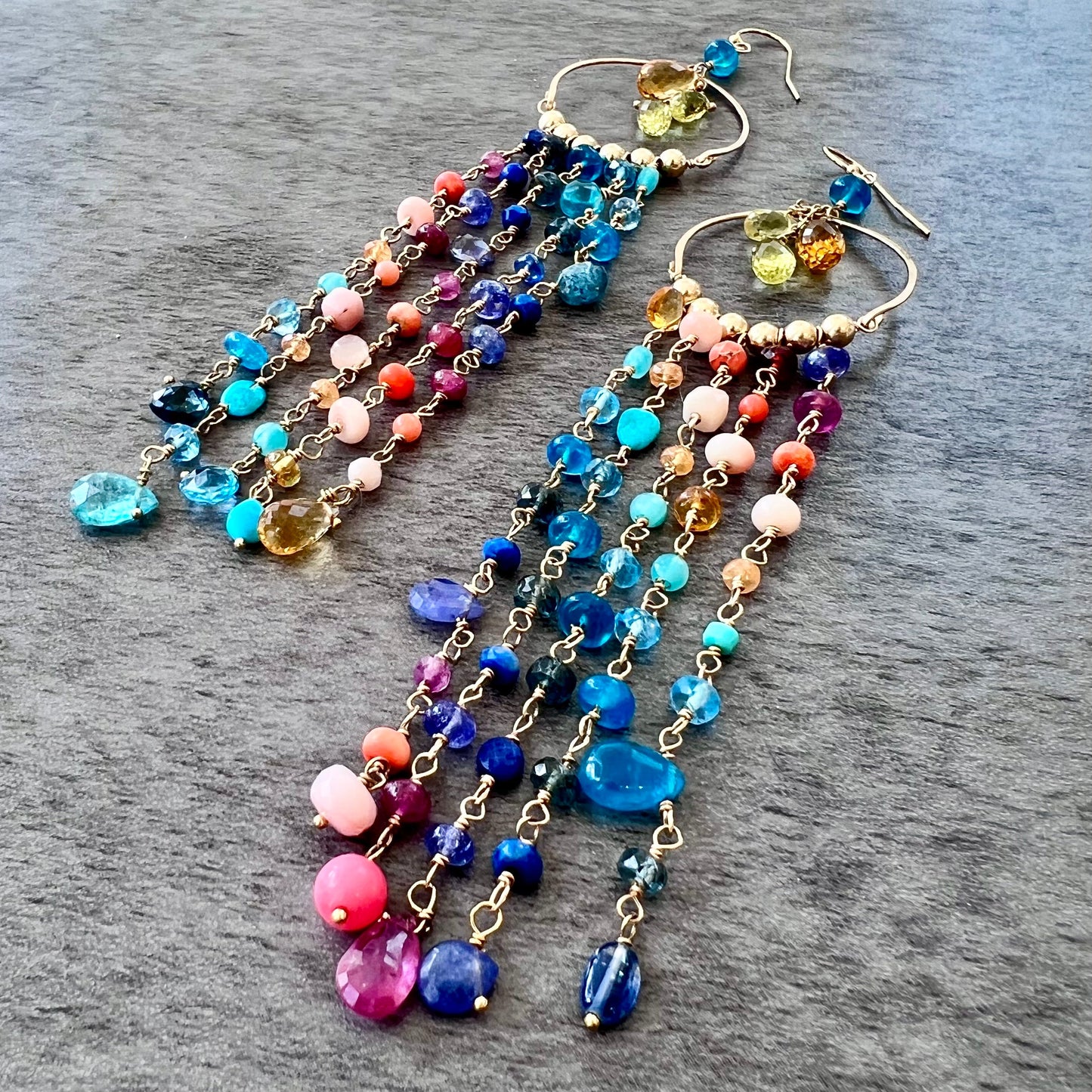 Key West Sunset Duster Chandelier Earrings