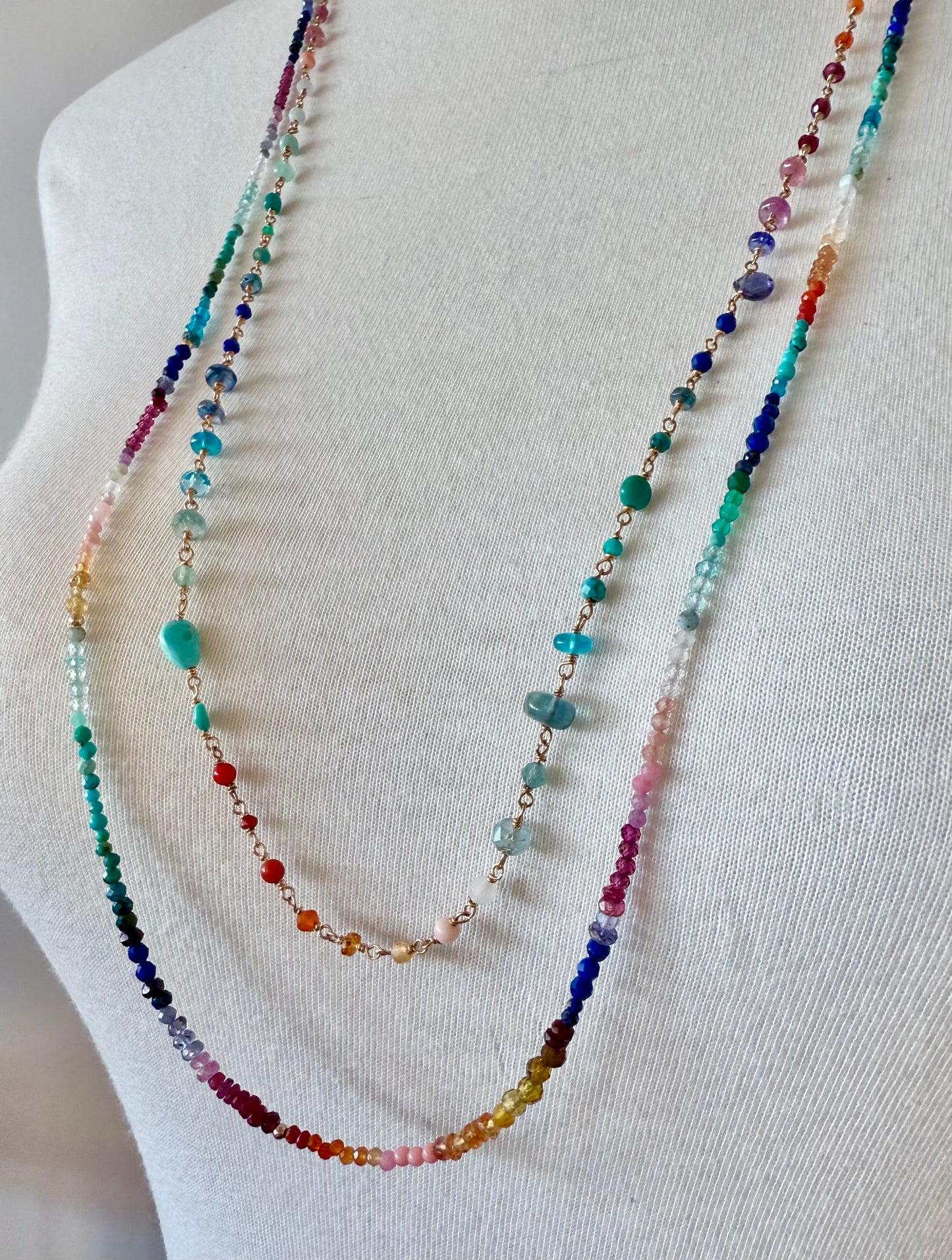 Double Strand Spectrum Necklace