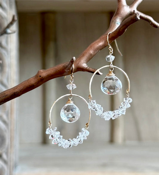 Twinkle Twinkle Hoops in Gold