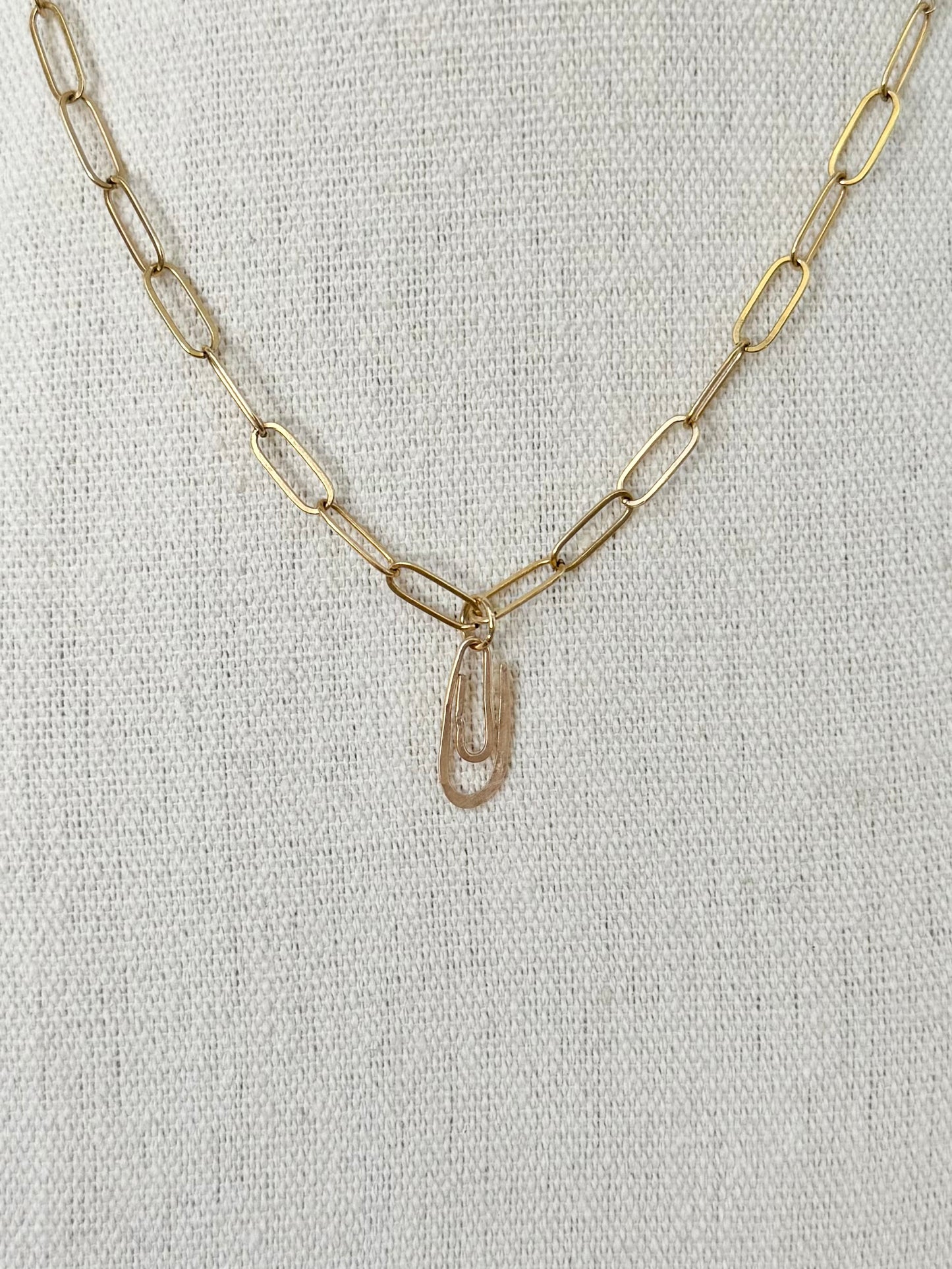 Luxe 14k Goldfill Paperclip Necklace