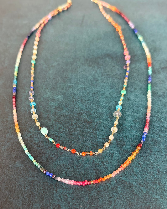 Double Strand Spectrum Necklace