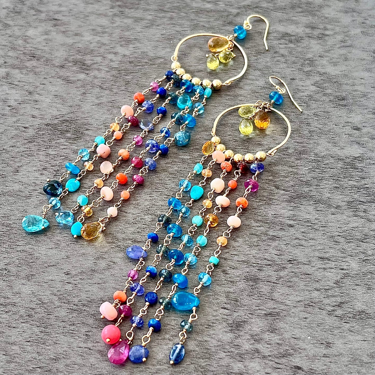 Key West Sunset Duster Chandelier Earrings