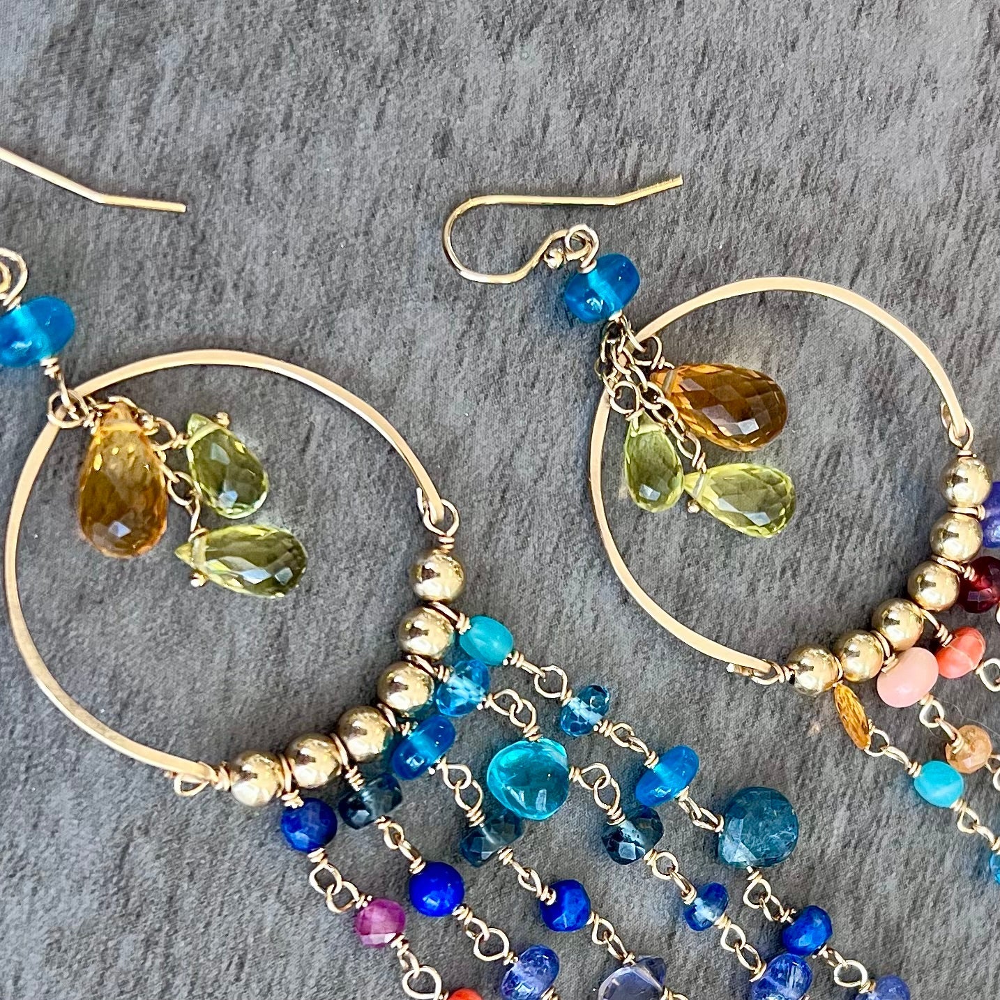 Key West Sunset Duster Chandelier Earrings