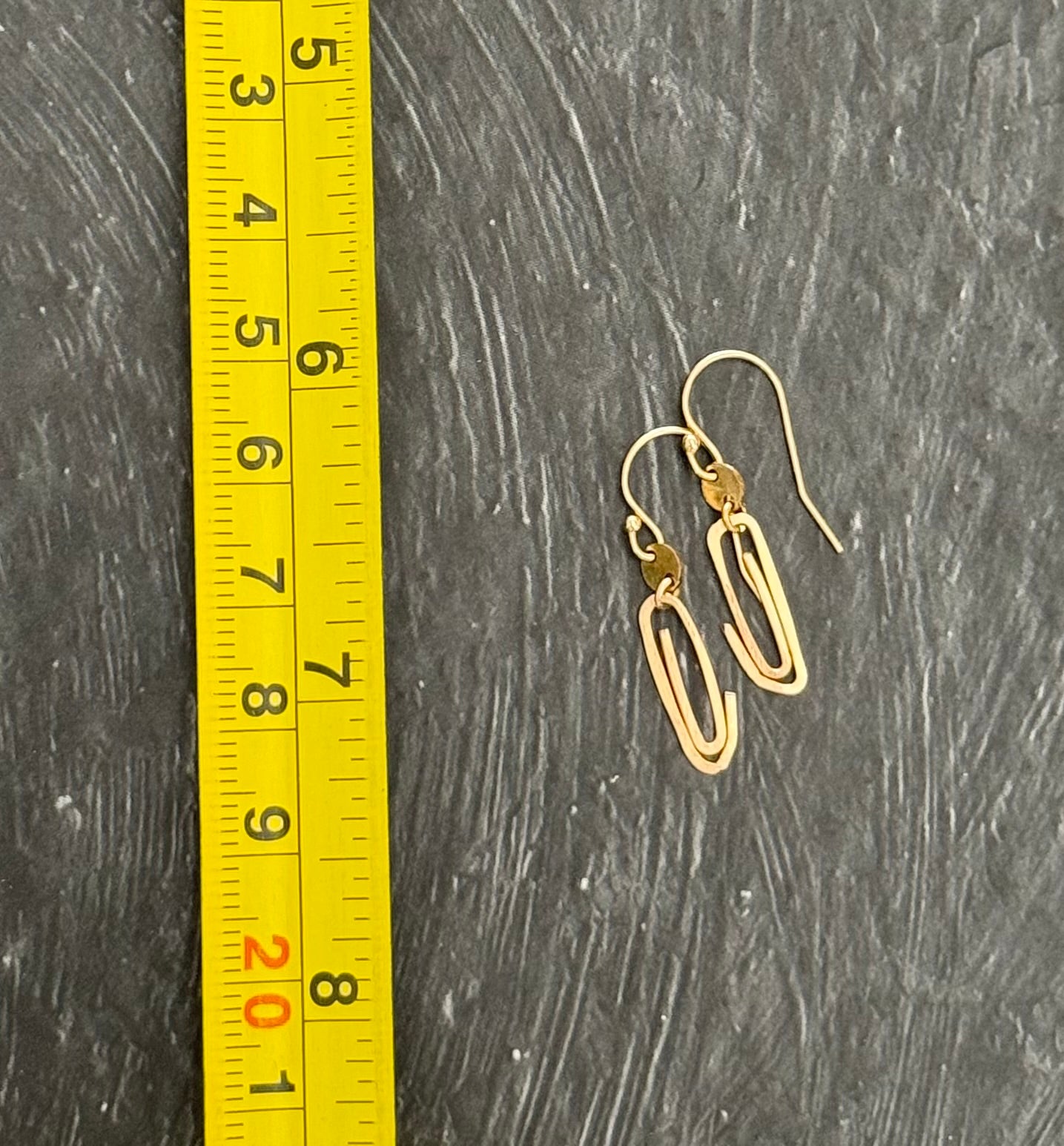 Simple Goldfill Paperclip Earrings