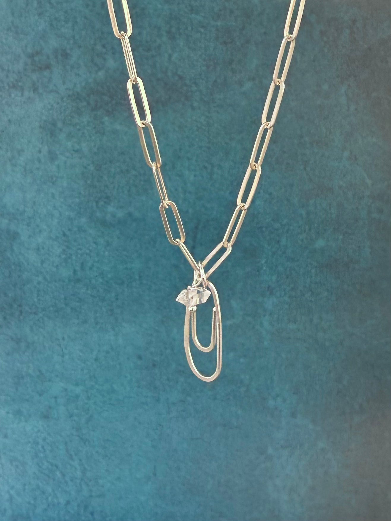 Luxe Sterling Silver Paperclip Necklace